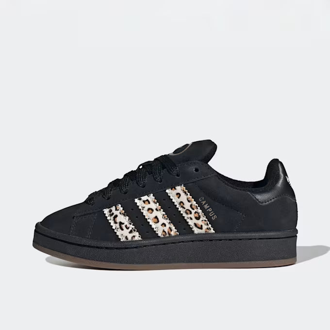 Kinder Retro Sneaker für Alltag & Streetwear - 00s Schwarz/Leopard