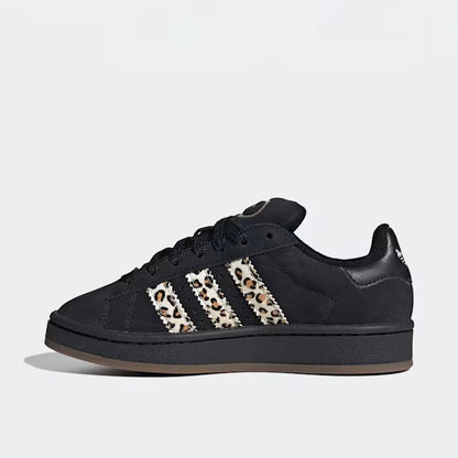 Kinder Retro Sneaker für Alltag & Streetwear - 00s Schwarz/Leopard