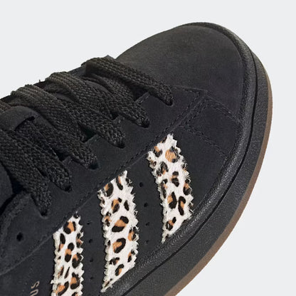 Kinder Retro Sneaker für Alltag & Streetwear - 00s Schwarz/Leopard